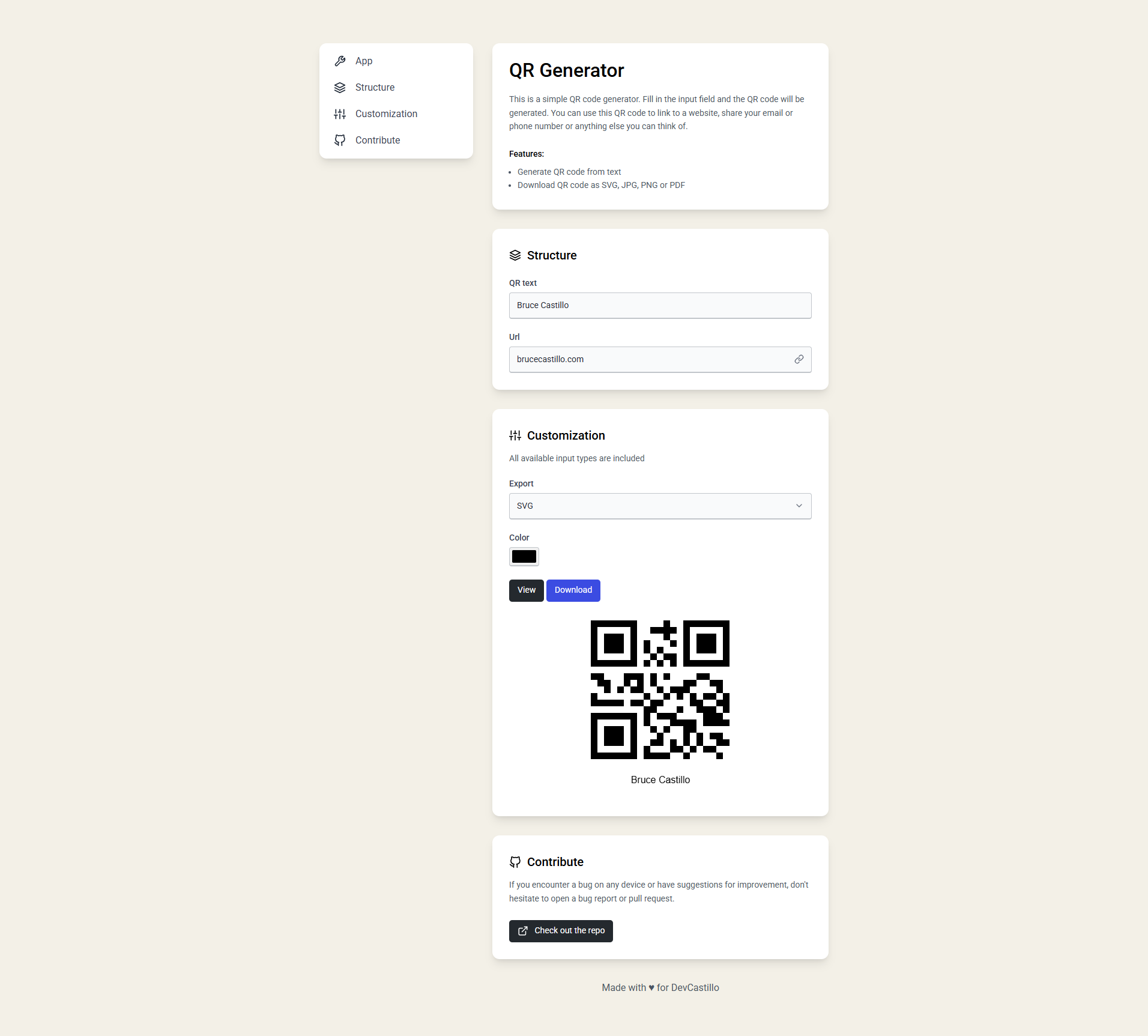 QR Code Generator